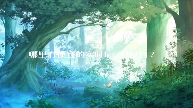 哪里有便宜的实时level2接口?