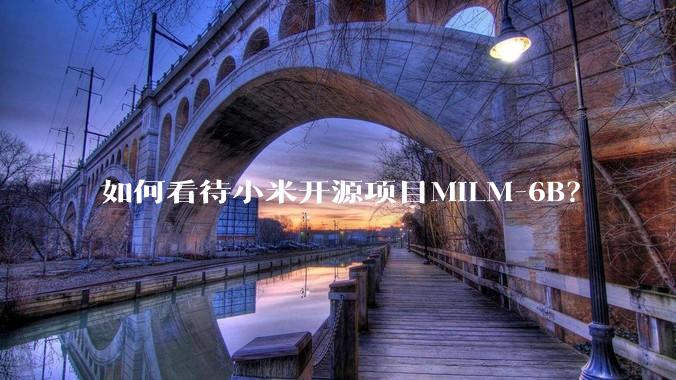 如何看待小米开源项目MiLM-6B？