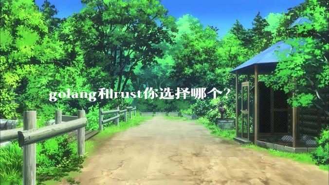 golang和rust你选择哪个？