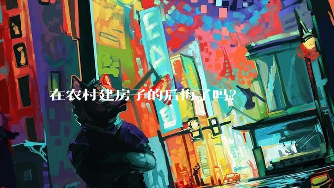 在农村建房子的后悔了吗？